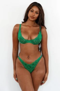 Lounge Underwear Sustainable Luxe Balcony Bra (Set) - Emerald 9 Lounge Underwear Sustainable Luxe Balcony Bra (Set) - Emerald