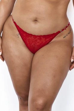 Lounge Underwear Illustration Balcony Briefs - Maroon