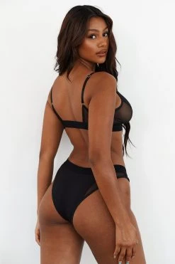 Lounge Underwear Contour Mesh Bra (Set) - Black BH Ohne Bügel Sets