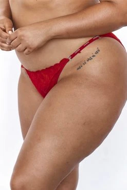 Lounge Underwear Illustration Balcony Briefs - Maroon