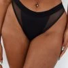 Lounge Underwear BH Ohne Bügel Sets Contour Mesh Briefs (Set) - Black