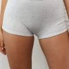 Lounge Underwear Ribbed High Waisted Shorts - Frost 1 Lounge Underwear Ribbed High Waisted Shorts - Frost