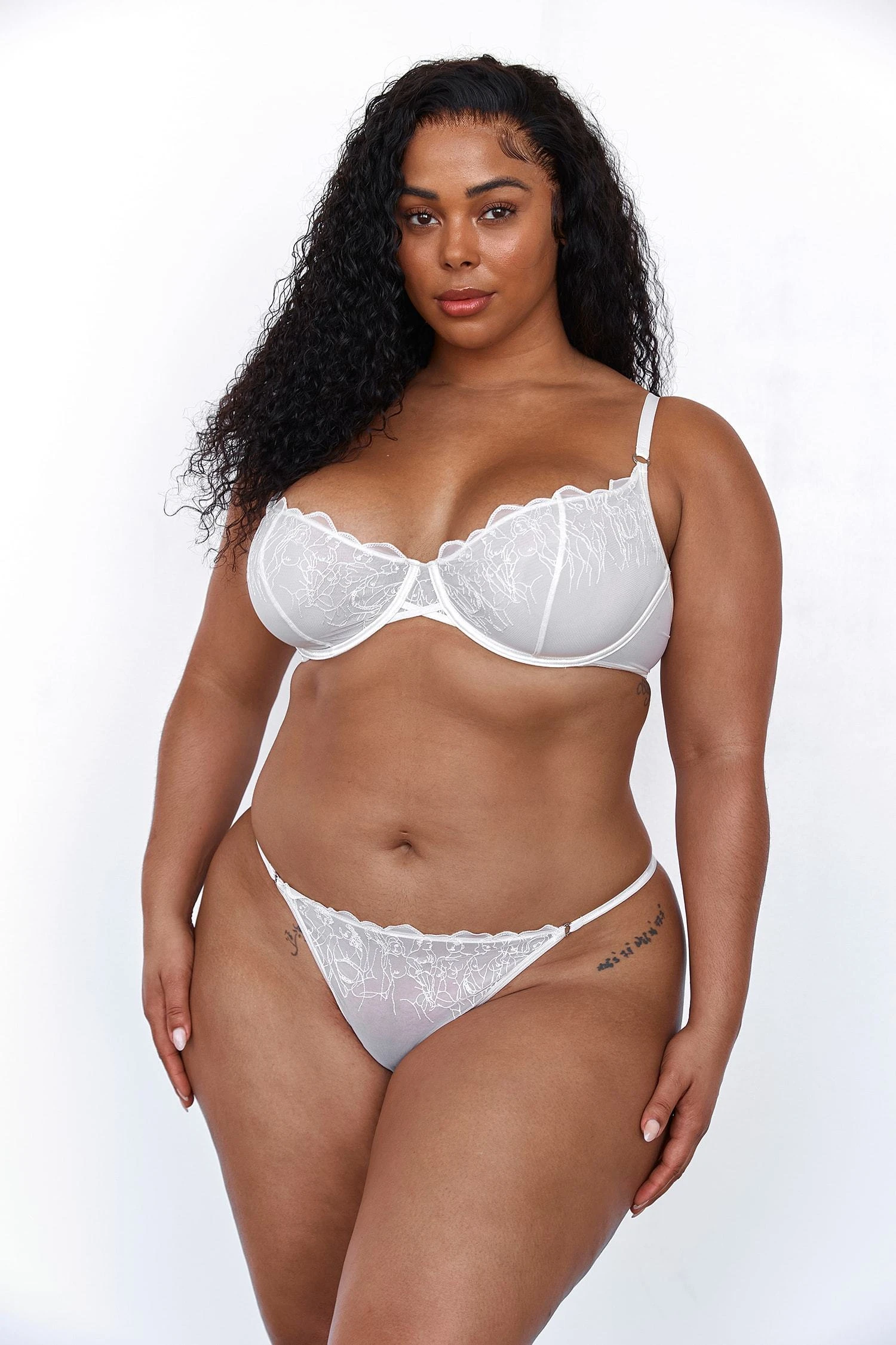 0016_1PearlIllustrationBraandThong-Tabria.jpg Lounge Underwear Bügel-BH Sets Illustration Balcony Bra (Set) - Pearl