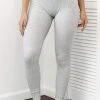 Lounge Underwear Ribbed High Waisted Leggings - Frost Leggings Sets