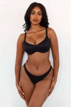 Lounge Underwear Sleek Mindful Bra (Set) - Black Bügel-BH Sets