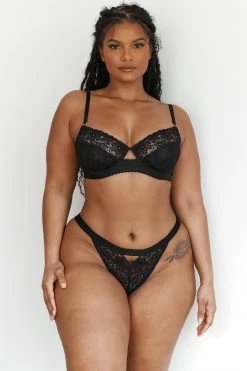 Lounge Underwear Flair Balcony Bra (Set) - Black