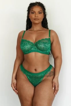 Lounge Underwear Desire Balcony Bra (Set) - Emerald