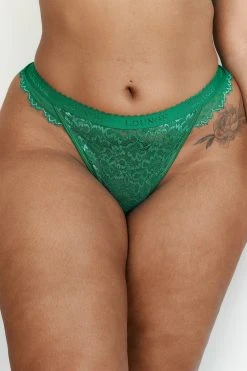 Lounge Underwear Neuheiten Desire Balcony Thong - Emerald