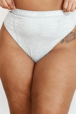 Lounge Underwear String Und Slip Bamboo Basic Thong - Grey