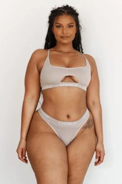 Lounge Underwear Seamless Bra (Set) - Mink