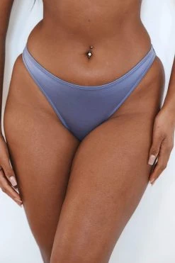 Lounge Underwear Sleek Mindful Briefs - Smoked Blue String Und Slip