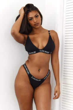 Lounge Underwear Bamboo Triangle Bra (Set) - All Black BH Ohne Bügel Sets 6 Lounge Underwear Bamboo Triangle Bra (Set) - All Black BH Ohne Bügel Sets