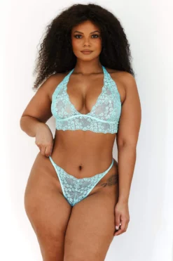 Lounge Underwear BH Ohne Bügel Sets Lace Triangle Bra (Set) - Aqua Blue 6 Lounge Underwear BH Ohne Bügel Sets Lace Triangle Bra (Set) - Aqua Blue