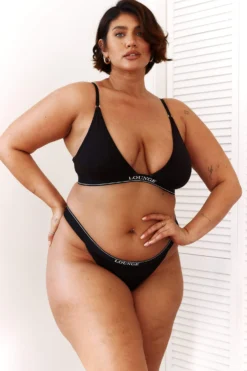 Lounge Underwear Bamboo Minimal Triangle Bra (Set) - Black BH Ohne Bügel Sets 6 Lounge Underwear Bamboo Minimal Triangle Bra (Set) - Black BH Ohne Bügel Sets