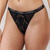 Lounge Underwear Blossom Balcony Thong - Black 2 Lounge Underwear Blossom Balcony Thong - Black