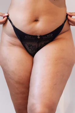 Lounge Underwear Sustainable Charmed Balcony Thong - Black 5 Lounge Underwear Sustainable Charmed Balcony Thong - Black