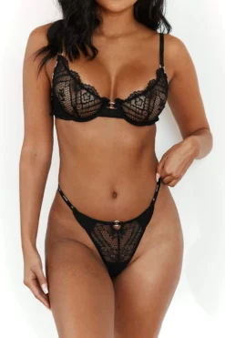 Lounge Underwear Sustainable Charmed Balcony Bra (Set) - Black 9 Lounge Underwear Sustainable Charmed Balcony Bra (Set) - Black