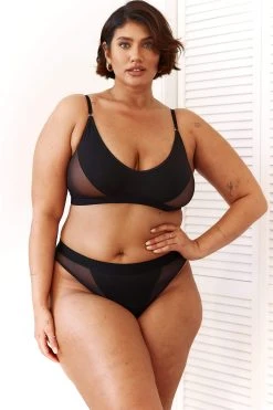 Lounge Underwear Contour Mesh Bra (Set) - Black BH Ohne Bügel Sets