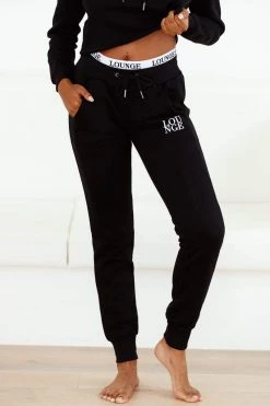 Lounge Underwear Fitted Joggers - Black