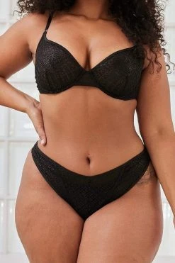 Lounge Underwear Outlet Outlet Icon Balcony Bra (Set) - Black