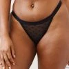Lounge Underwear Bestsellers Love Heart Mesh Triangle Briefs (Set) - Black