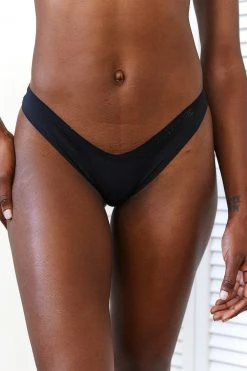 Lounge Underwear Seamless No Show Cheeky Briefs X2 - Black