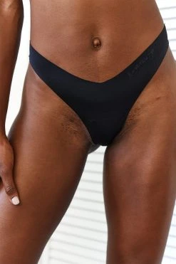 Lounge Underwear Seamless No Show Thong X2 - Black String Und Slip