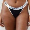 Lounge Underwear Bamboo Triangle Briefs - Black