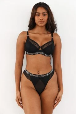 Lounge Underwear Vogue Balcony Bra (Set) - Black 6 Lounge Underwear Vogue Balcony Bra (Set) - Black