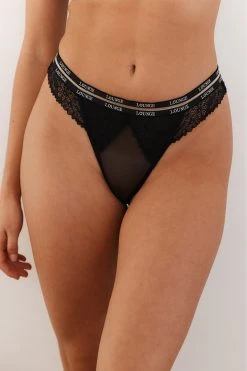 Lounge Underwear Bügel-BH Sets Vogue Balcony Thong (Set) - Black