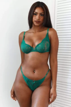 Lounge Underwear Sustainable Charmed Balcony Bra (Set) - Emerald