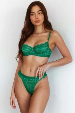 Lounge Underwear Desire Balcony Bra (Set) - Emerald