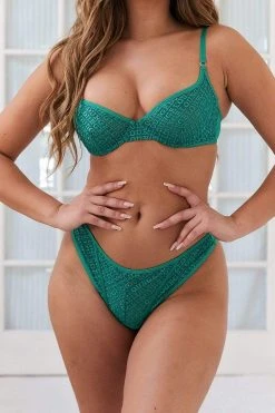 Lounge Underwear Outlet Outlet Icon Balcony Bra (Set) - Emerald
