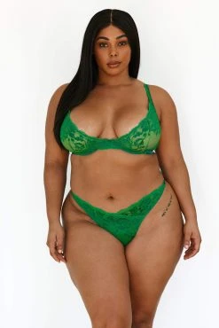 Lounge Underwear Sustainable Luxe Balcony Bra (Set) - Emerald 6 Lounge Underwear Sustainable Luxe Balcony Bra (Set) - Emerald