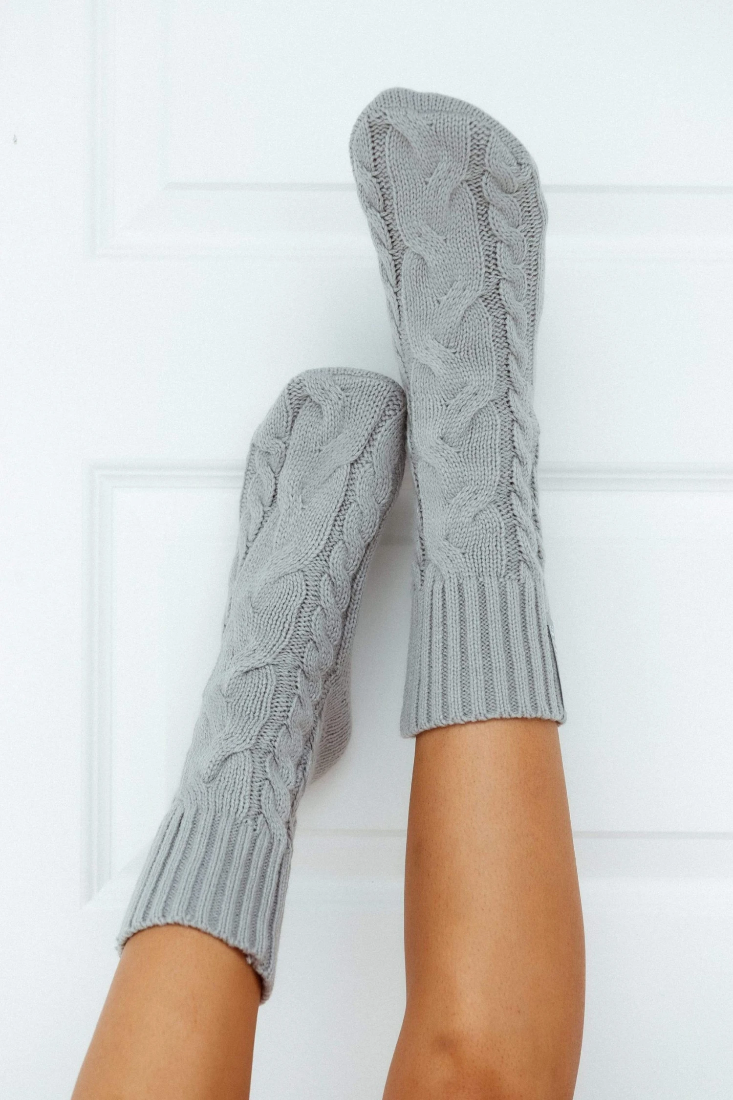 1GreyKnittedSocks-Mollie_S-M_ba2545cf-dceb-45bc-a194-e3649d3b9f9f.jpg Lounge Underwear Schlaf Cosy Knitted Socks - Grey