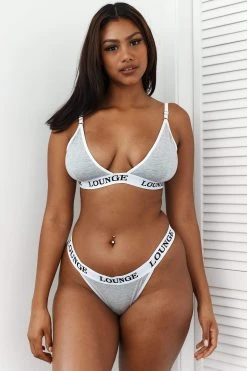 Lounge Underwear Bestsellers Bamboo Triangle Bra (Set) - Grey