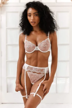 Lounge Underwear Outlet Outlet Josie Intimates Thong & Suspender Belt (Set) - Pink