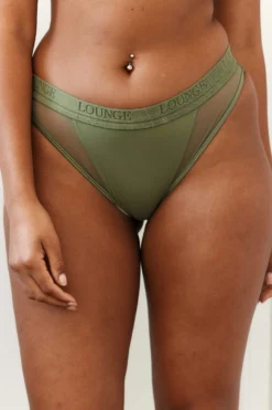 Lounge Underwear Contour Mesh Briefs (Set) - Khaki