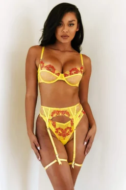 Lounge Underwear Leah Intimates Bra (Set) - Yellow Lace 9 Lounge Underwear Leah Intimates Bra (Set) - Yellow Lace