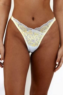 Lounge Underwear Outlet Luxe Balcony Briefs - Lemon Outlet
