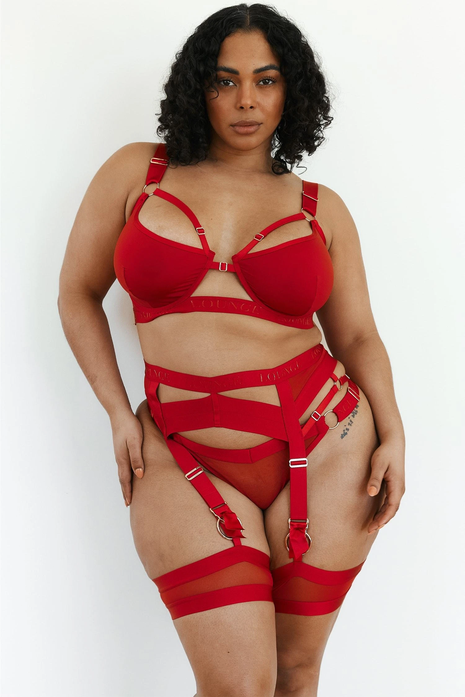 1MaroonVenusIntimatesSet-Tabria.jpg Lounge Underwear Venus Intimates Bra (Set) - Red