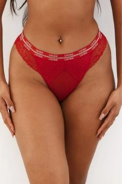 Lounge Underwear Bügel-BH Sets Vogue Balcony Briefs (Set) - Maroon
