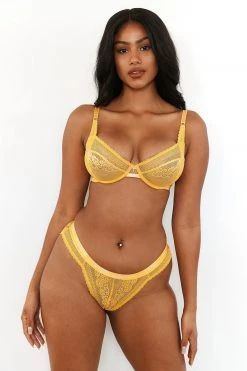 Lounge Underwear Liberty Balcony Bra (Set) - Mustard Bügel-BH Sets