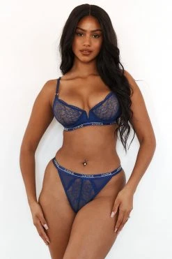 Lounge Underwear Sustainable Royal Balcony Bra (Set) - Navy Bestsellers