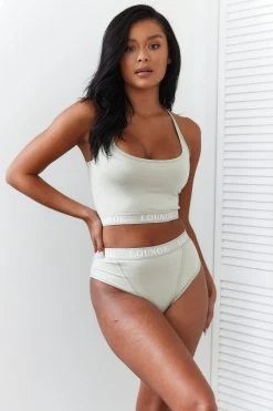 Lounge Underwear Bamboo Basic Bralette (Set) - Olive