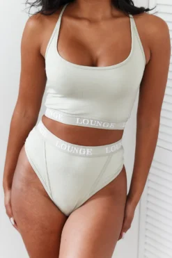 Lounge Underwear Bamboo Basic Bralette (Set) - Olive