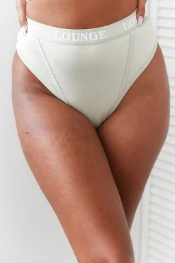 Lounge Underwear String Und Slip Bamboo Basic Thong - Olive