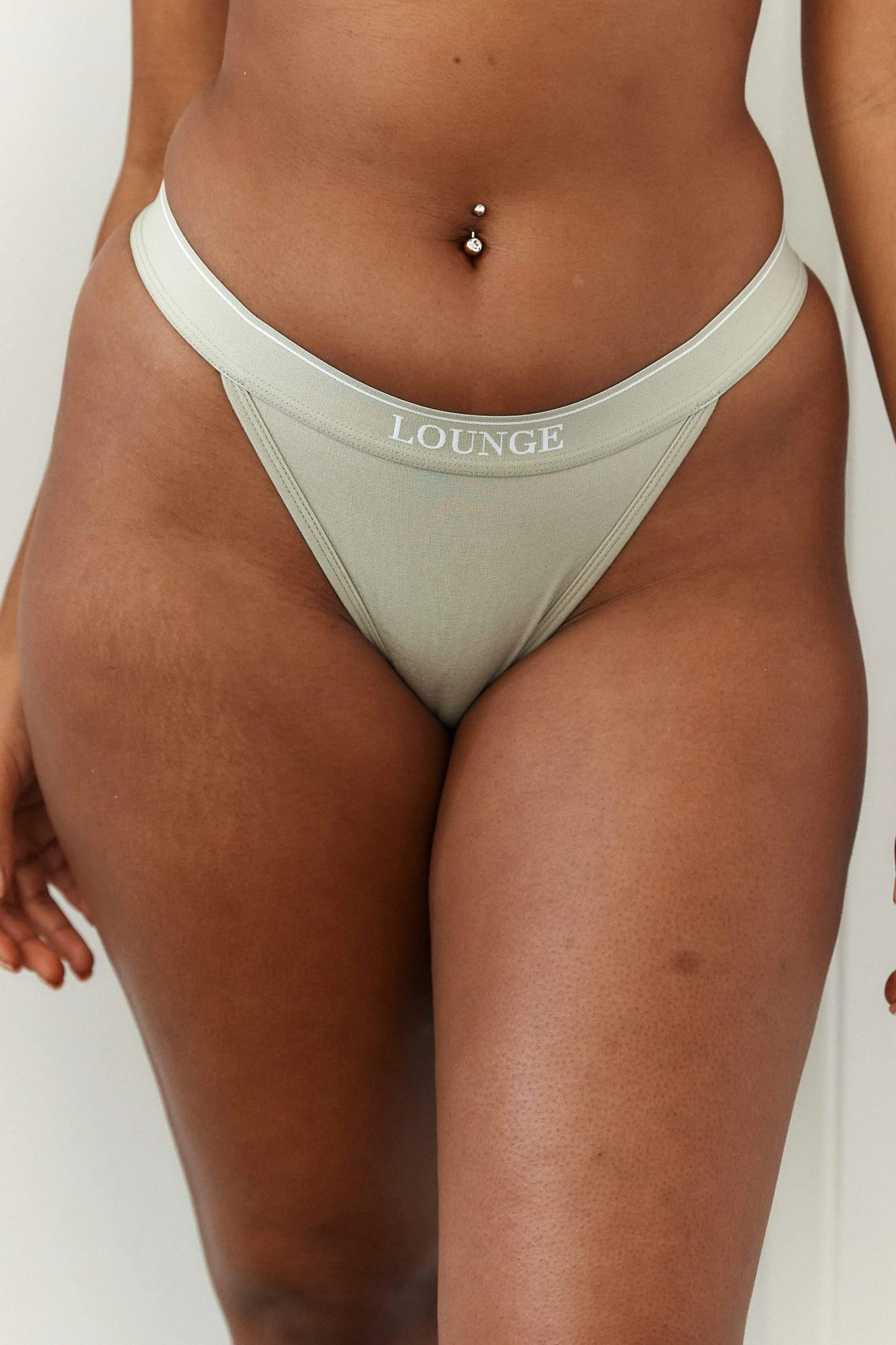 1OliveMinimalTriangleThong-Nayeli.jpg Lounge Underwear String Und Slip Bamboo Minimal Triangle Thong - Olive