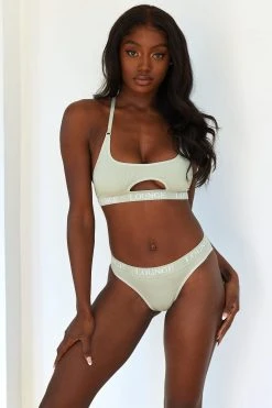 Lounge Underwear Seamless Bra (Set) - Olive