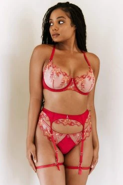 Lounge Underwear Lace Peyton Intimates Bra (Set) - Cherry